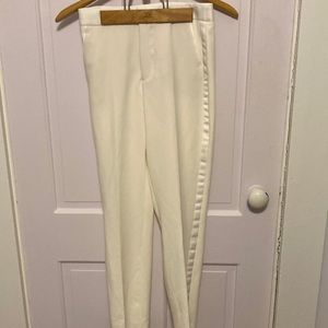 Zara white suit pants